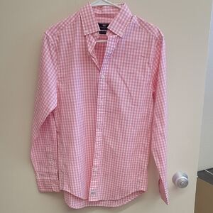 Vineyard Vines Pink Checkered Men's Shirt